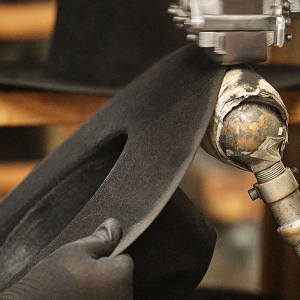 Производство Stetson обработка полей шляпы