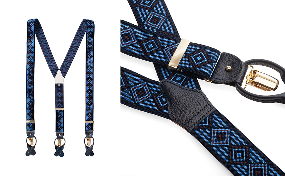 Выбор подтяжек ромбовидный узор