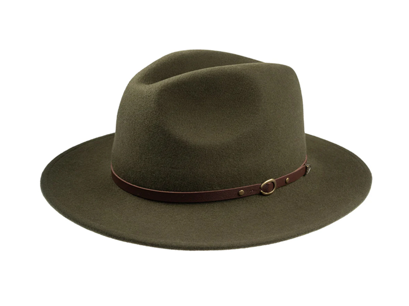 Шляпа федора Christys Srushable Safari Green