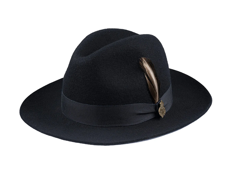  Шляпа федора Christys Grosvenor Black