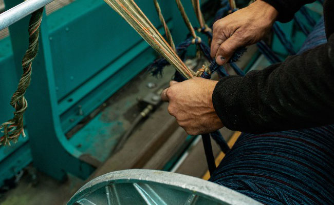 Йоркширский твид намотка нитей