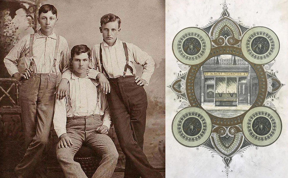 История подтяжек стиль эпохи и Albert Thurston