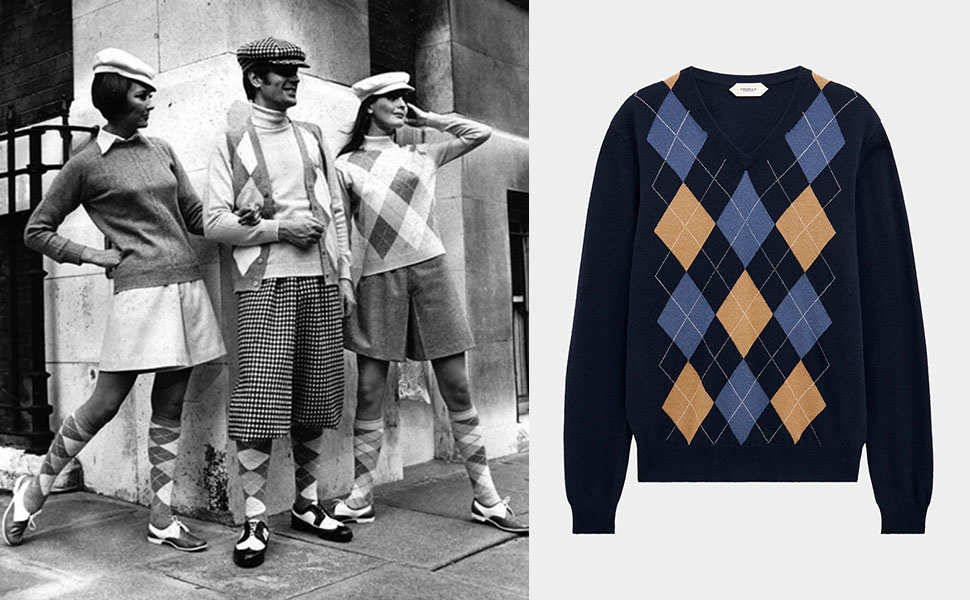 Рисунок аргайл Pringle of Scotland