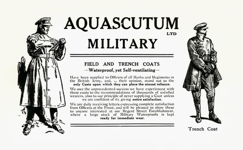 Вооруженные Силы Великобритании винтажная реклама Aquascutum 