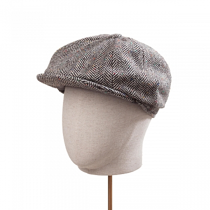 2Картинка Серая кепка-восьмиклинка Hanna Hats Newsboy