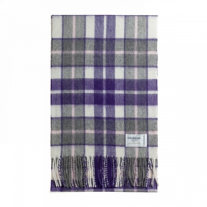 3Картинка Шарф Edinburgh Lambswool Cragg Check Lila