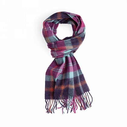 2Картинка Шарф Edinburgh Lambswool Baird Check Turquoise