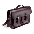 16-inch Classic Satchel Marsala Red