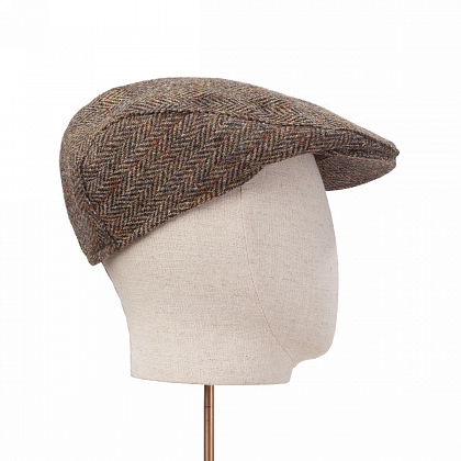 4Картинка Зелено-коричневая плоская кепка Hanna Hats Tailor
