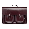 17.5-inch Classic Satchel Marsala Red