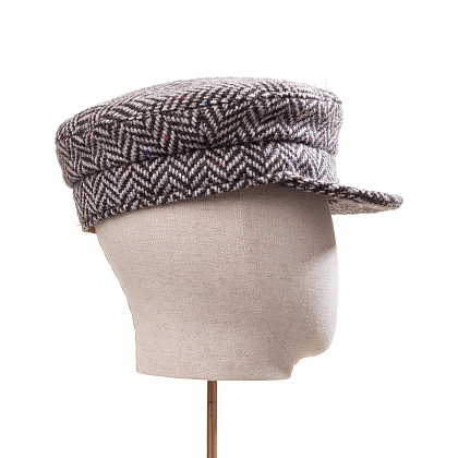 4Картинка Черно-белая кепка шкипер Hanna Hats Skipepr 