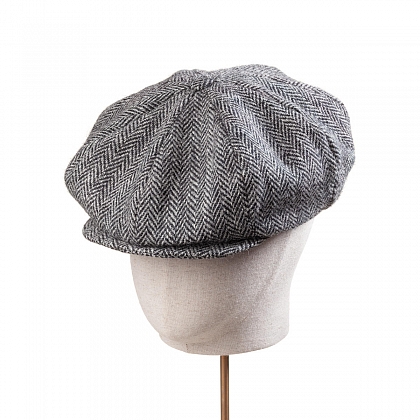 2Картинка Серая кепка восьмиклинка Hanna Hats