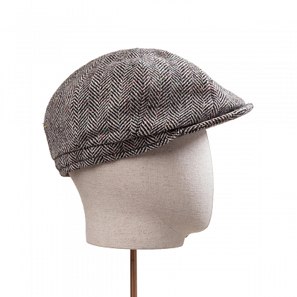 4Картинка Серая кепка-восьмиклинка Hanna Hats Newsboy