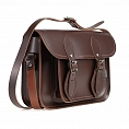 11.5-inch Classic Satchel Dark Brown