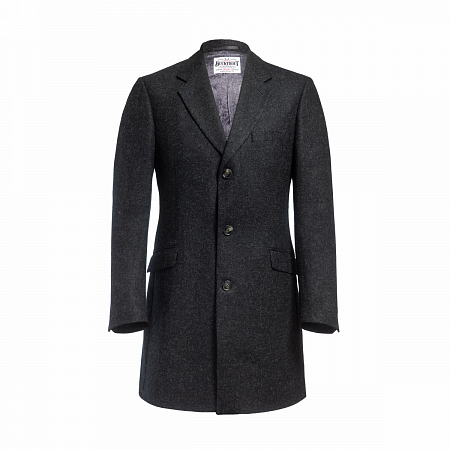 Bucktrout Murdo Overcoat Grey Plain