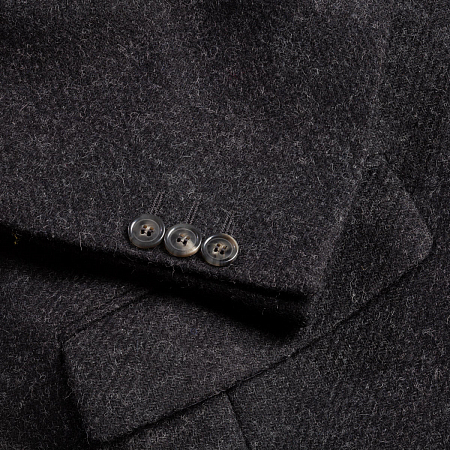 Bucktrout Murdo Overcoat Grey Plain