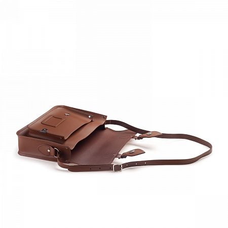 11.5-inch Classic Satchel Brown