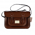 12.5-inch Classic Satchel Chestnut Brown