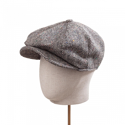 2Картинка Темно-серая кепка восьмиклинка Hanna Hats JP
