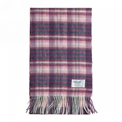 3Картинка Шарф Edinburgh Lambswool Cluster Gingham Astral Berry
