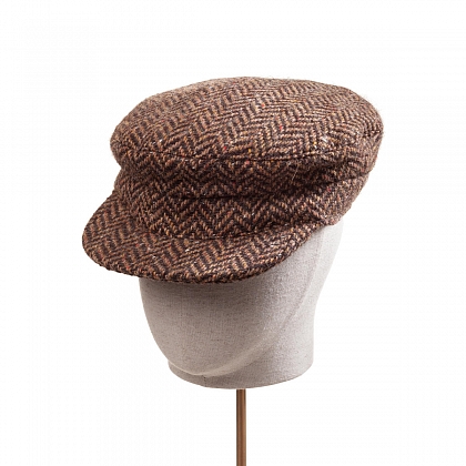 2Картинка Коричневая кепка шкипер Hanna Hats Skipepr