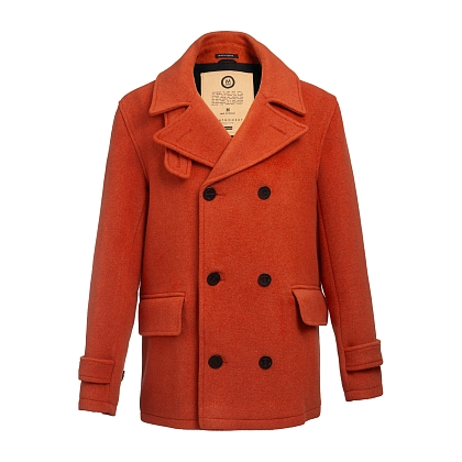 2Картинка Пальто-бушлат Original Montgomery Teddy Pea Coat Orange
