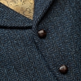 Bucktrout Angus Navy Herringbone