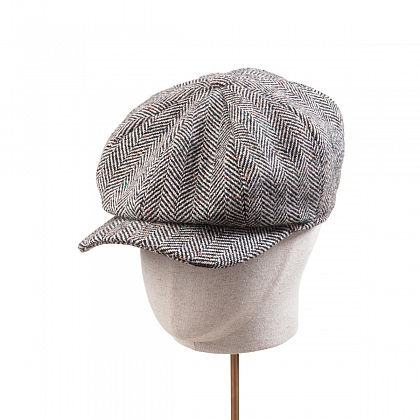 2Картинка Серая кепка восьмиклинка Hanna Hats Abbey