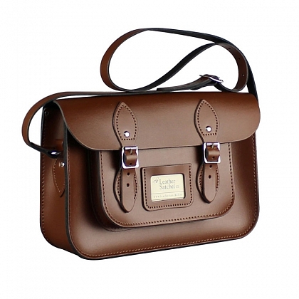 3Картинка 12.5-inch Classic Satchel Chestnut Brown