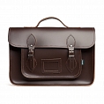 14.5-inch Classic Satchel Dark Brown