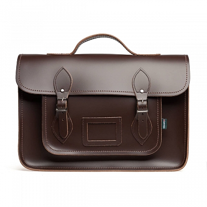 2Картинка 14.5-inch Classic Satchel Dark Brown