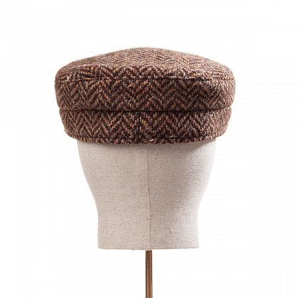 5Картинка Коричневая кепка шкипер Hanna Hats Skipepr