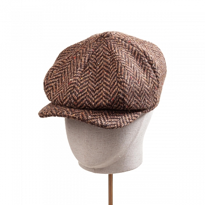 2Картинка Коричневая кепка восьмиклинка Hanna Hats JP