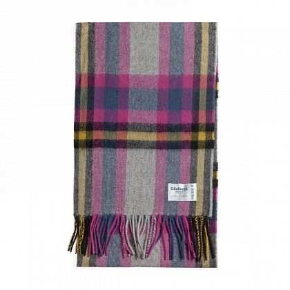 3Картинка Шарф Edinburgh Lambswool Deco Check Raspberry