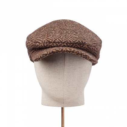 3Картинка Коричневая плоская кепка Hanna Hats Daithi