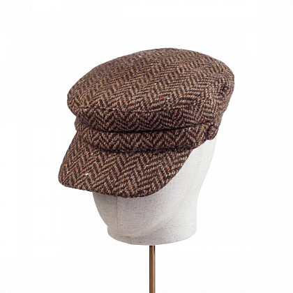 2Картинка Коричневая кепка шкипер Hanna Hats Wild Atlantic