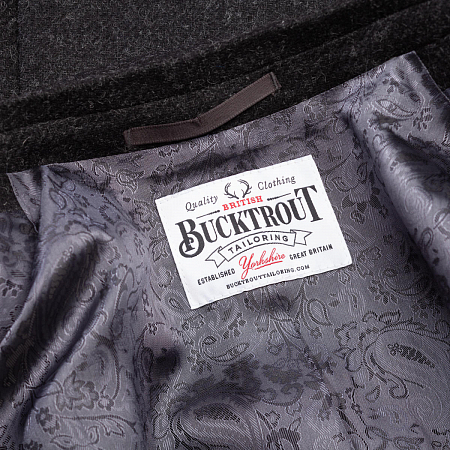 Bucktrout Murdo Overcoat Grey Plain