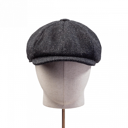 3Картинка Темно-серая кепка восьмиклинка Hanna Hats JP