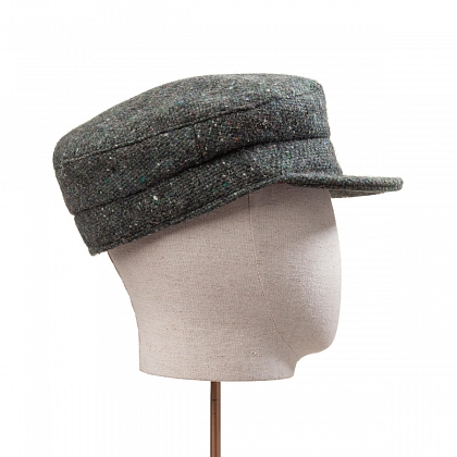 4Картинка Темно-зеленая кепка шкипер Hanna Hats Skipper