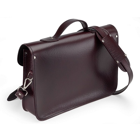 14.5-inch Classic Satchel Marsala Red