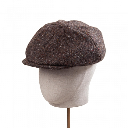 2Картинка Темно-серая кепка восьмиклинка Hanna Hats Newsboy