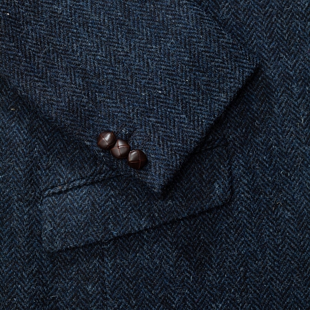 Bucktrout Patrick Navy Herringbone