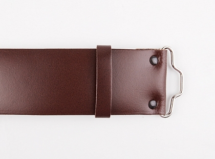 2Картинка Ремень GM Plain Brown липучка