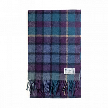 3Картинка Шарф Edinbugh Lambswool Artillery Check Navy