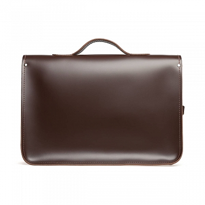 3Картинка 16-inch Classic Satchel Dark Brown
