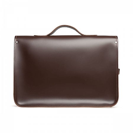 16-inch Classic Satchel Dark Brown