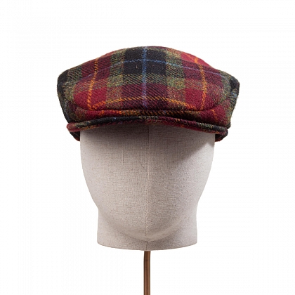 3Картинка Черно-коричневая плоская кепка Hanna Hats Vintage