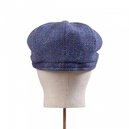 5Картинка Голубая кепка восьмиклинка Hanna Hats Newsboy