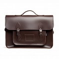 16-inch Classic Satchel Dark Brown