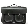 17.5-inch Classic Satchel British Racing Green